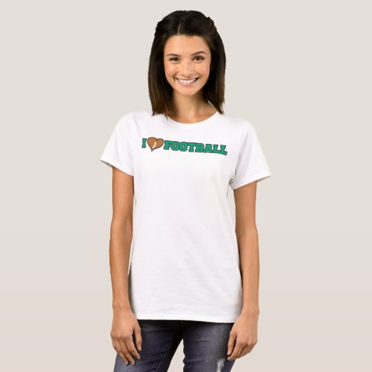 I Herz Fußball Liebe T-Shirt (Vorne ganz)