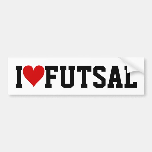 I [Herz] Futsal Autoaufkleber (Vorne)