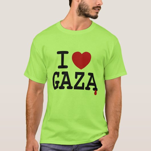 I HERZ GAZA T-Shirt (Vorderseite)