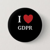 I Herz GDPR der Liebe-GDPR I Button (Vorderseite)