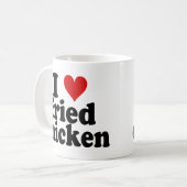 I Herz-gebratenes Huhn Kaffeetasse (Vorderseite Links)
