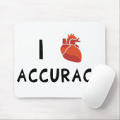 I Herz-Genauigkeit Mousepad (Mit Mouse)
