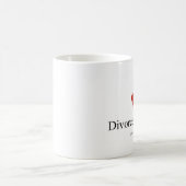 I Herz geschiedene Typ-Kaffee-Tasse Kaffeetasse (Mittel)