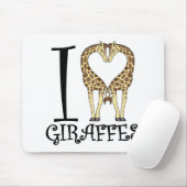 I Herz-Giraffen Mousepad (Mit Mouse)