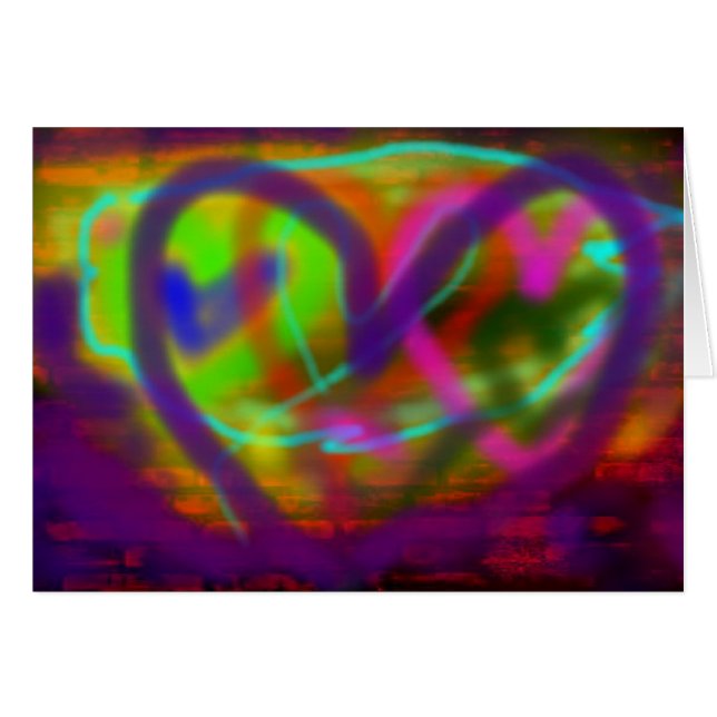 I Herz-Graffiti (Vorderseite (Horizontal))