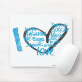 I Herz-Graffiti-Aqua Mousepad (Mit Mouse)