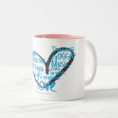 I Herz-Graffiti-Aqua Zweifarbige Tasse (VorderseiteRechts)