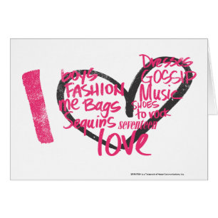 I Herz-Graffiti-Magenta