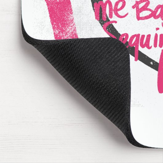 I Herz-Graffiti-Magenta Mousepad (Ecke)