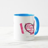 I Herz-Graffiti-Magenta Tasse (VorderseiteRechts)