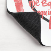 I Herz-Graffiti-Rosa Mousepad (Ecke)