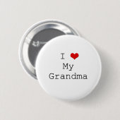 I Herz-Großmutter-Knopf Button (Vorne & Hinten)