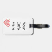 I Herz-Häkelarbeit - Gepäckanhänger (Rückseite horizontal)