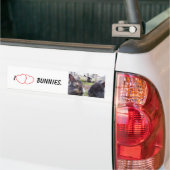I Herz-Häschen Autoaufkleber (Auf Lkw)