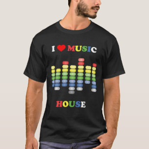 I Herz-Haus-Musik T-Shirt