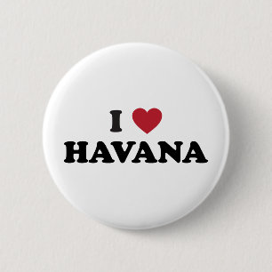 I Herz Havana Kuba Button