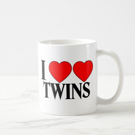 I Herz-Herz-Zwillinge Kaffeetasse (Rechts)