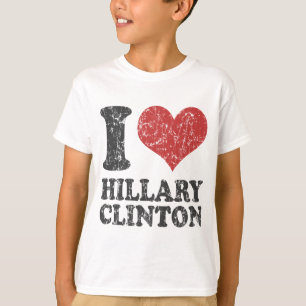 I Herz Hillary Clinton Retro T-Shirt