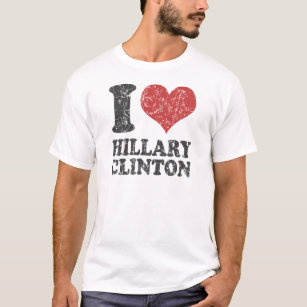 I Herz Hillary Clinton Retro T-Shirt