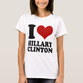 I Herz Hillary Clinton T-Shirt (Vorderseite)