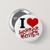 I Herz-Horror-Filme Button (Vorne & Hinten)