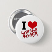 I Herz-Horror-Filme Button (Vorne & Hinten)