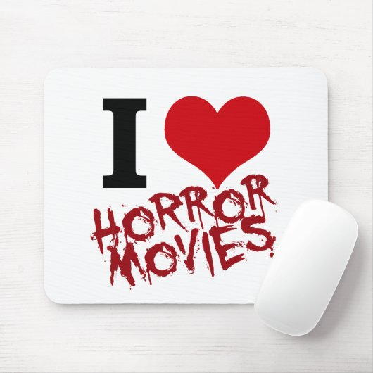 I Herz-Horror-Filme Mousepad (Mit Mouse)