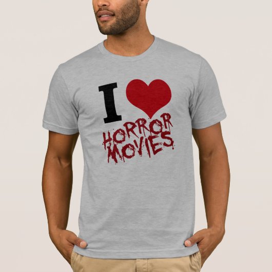 I Herz-Horror-Filme T-Shirt (Vorderseite)