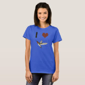 I Herz Hummingvögel T-Shirt (Vorne ganz)