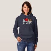 I Herz-Hündchen-Daten Hoodie (Vorne ganz)