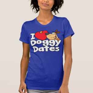 I Herz-Hündchen-Daten T-Shirt