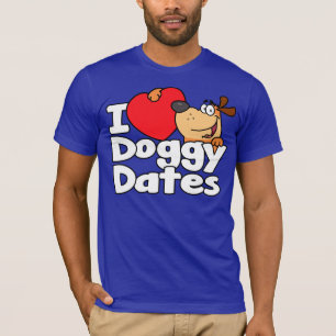 I Herz-Hündchen-Daten T-Shirt
