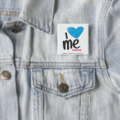 I Herz ich Aqua Button (Beispiel)