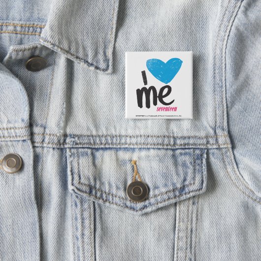 I Herz ich Aqua Button (Beispiel)