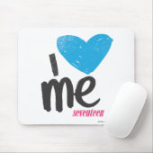 I Herz ich Aqua Mousepad (Mit Mouse)