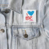 I Herz ich Aqua/Rosa Button (Beispiel)