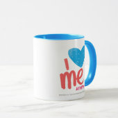 I Herz ich Aqua/Rosa Tasse (VorderseiteRechts)