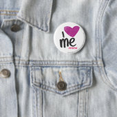 I Herz ich lila Button (Beispiel)