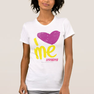 I Herz ich Lila-Gelb T-Shirt