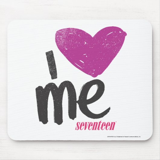 I Herz ich lila Mousepad (Vorne)