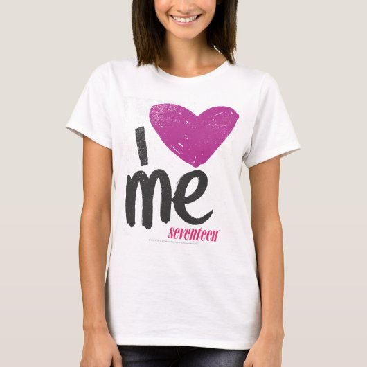 I Herz ich lila T-Shirt (Vorderseite)
