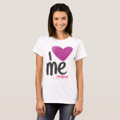 I Herz ich lila T-Shirt (Vorne ganz)