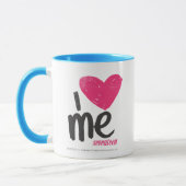I Herz ich magentarot Tasse (Links)