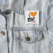 I Herz ich orange Button (Beispiel)