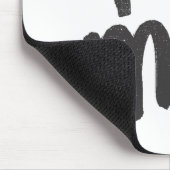 I Herz ich orange Mousepad (Ecke)