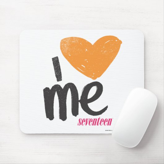 I Herz ich orange Mousepad (Mit Mouse)