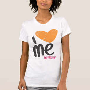 I Herz ich orange T-Shirt