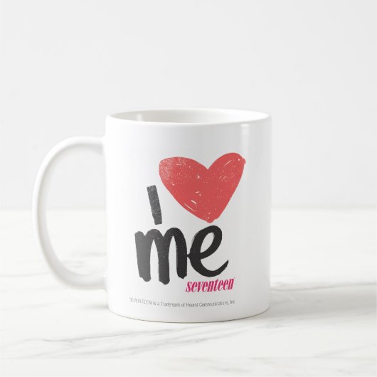 I Herz ich rosa Kaffeetasse (Links)