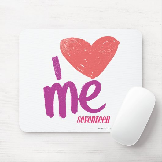 I Herz ich rosa/lila Mousepad (Mit Mouse)