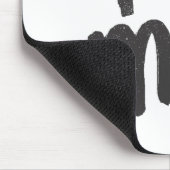 I Herz ich rosa Mousepad (Ecke)